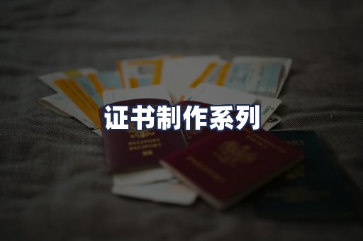 证书制作系列